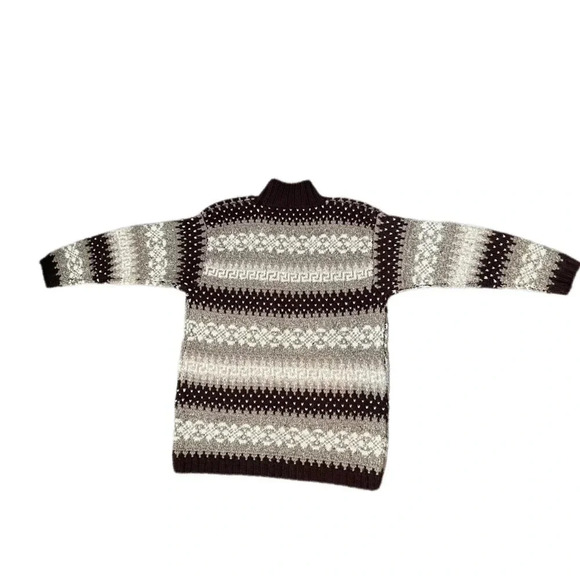 Vintage Jones New York Wool Blend Mock-neck Brown Sweater Men’s Small Runs Big - Picture 3 of 10